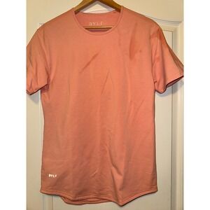 BYLT drop cut men's coral T-shirt size small‎